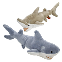 Jouets en peluche de requin en peluche, 30 pièces, 10 pouces, tête de requin, objet réaliste