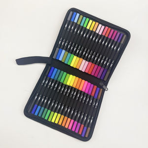 Nouvel étui à stylos en tissu personnalisé, 36 couleurs, 0,4 mm, fibre laser, art aquarelle, fineliner, double pointe, pinceau, marqueur, ensemble de stylos - Product Image 2