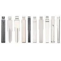 151-166 #   Clé de voiture universelle non coupée à télécommande, lame vierge en métal KeyDiy KD pour VVDI JMD pour Chery pour Fiat Ford