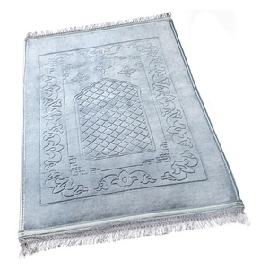 Alfombra de Oración Musulmana Gruesa, Rectangular, de Terciopelo, Antideslizante, con Protección para las Rodillas, Suministro Directo de Fábrica al Por Mayor - Product Image 5