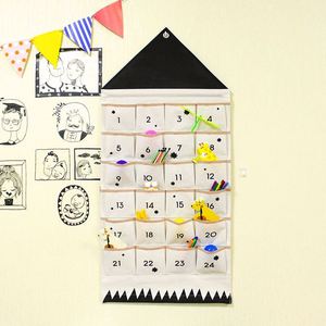 Nouveau sac de rangement mural en toile pour clés et articles divers, idéal pour chambre d'enfant, avec 24 compartiments - Product Image 5