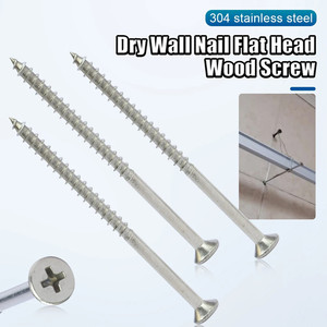 Tornillos autorroscantes de acero inoxidable M4 con cabeza de trompeta para fijación en madera, aglomerado y tablero de partículas, medidas métricas - Product Image 5