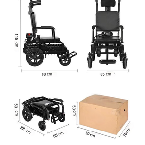 Điện cầm tay điện Xe lăn cho người khuyết tật gấp cầu thang leo núi làm bằng hợp kim nhôm lithium pin Powered - Product Image 2