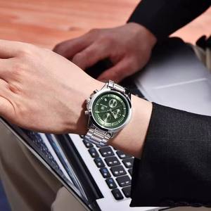 Montre chronographe à quartz pour homme BENYAR BY-5210, bracelet en cuir, étanche 30M, sport, mode, cadran en verre, affichage à aiguilles, 2025 - Product Image 5