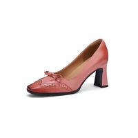 Chaussures pour femmes en cuir véritable de haute qualité personnalisées Cialisa, printemps 2025, mode, nœud papillon, robe de soirée, talons hauts, escarpins vintage