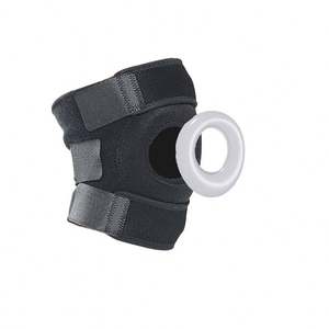 Genouillère de sport à velcro réglable pour sauter et courir en été, conception à genou ouvert - Product Image 3