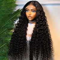 Perruque Deep Wave 5x5 Lace Closure en Cheveux Humains, Sans Colle, Prête à Porter, Dentelle Pré-Coupée, Cheveux Vierges, Ligne de Cheveux Naturelle, Pointes Pleines, Dentelle HD