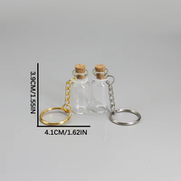 Bouteille Drift Bouteille de souhaits transparente Mini porte-clés Décoration Bouteille de rangement suspendue pour la maison