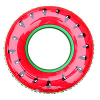 Nouvelle Arrivée Été Bouée de Natation Gonflable en PVC Motif Pastèque Anti-Renversement pour Adultes