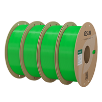 ESUN pla-basic hijau 3D filamen Printer 1.75mm cetak FDM PLA 1KG/2,2 LB batang plastik multiwarna kawat mudah cetak 210-230