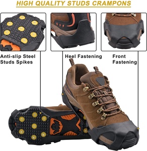 Steigeisen Eis klampen Traktion Schnee griffe für Stiefel Schuhe Frauen Männer Kinder Anti Slip 11 Spikes - Product Image 3