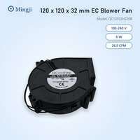 Ventilateur axial DC sans balais EC 120 x 120 x 32 mm pour équipement industriel et racks de serveurs