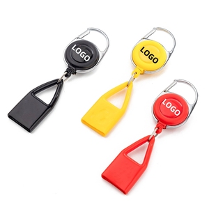 Vendeurs chauds Premium Silicone rétractable porte-clés briquet support Portable Badge bobine Clip <span class=keywords><strong>ceinture</strong></span> briquet support - Product Image 2