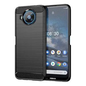 เคสฝาหลัง TPU แบบยืดหยุ่นสำหรับ Nokia 8 Plus XR20 G20 G11 G50ยางคาร์บอนไฟเบอร์ใหม่เคสโทรศัพท์สำหรับ Nokia 7.2 G11 C21 Plus