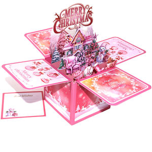 Wholesale 3D Pop up <strong>Christmas</strong> <strong>Card</strong> Eco Friendly Recyclable Personalized 3D Holiday Greeting <strong>Card</strong> - Product Image 3