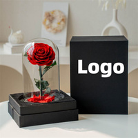 Cadeaux pour la fête des mères et la Saint-Valentin: Roses éternelles Fleurs éternelles qui ne se fanent jamais Décorations de mariage Ornements de bureau