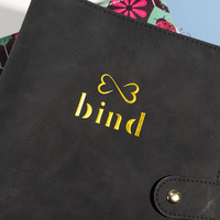Usine d'impression en Chine carnet de notes en cuir agenda à feuilles mobiles avec boucle magnétique