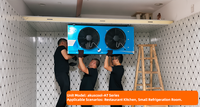 Cámara Frigorífica Industrial de Aluminio AT402R4 con Evaporador y Enfriador de Aire, con 2 Conjuntos de Ventiladores de 400mm para Almacenamiento en Frío de Frutas