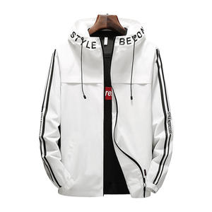 Veste courte à capuche zippée pour <span class=keywords><strong>homme</strong></span>, style coréen tendance, décontractée, coupe-vent, printemps/automne 2020 - Product Image 5