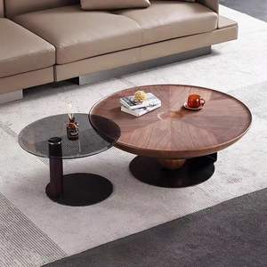 Lumière Simple Soucoupe Volante <span class=keywords><strong>Table</strong></span> <span class=keywords><strong>Basse</strong></span> Petit Salon Moderne Designer Bois Voyage YT014 - Product Image 1