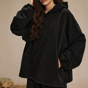 Unisex Acid Wash <b>Men's</b> <b>Hoodie</b> 450GSM French Terry Dirty Dyed Stir-Fried Color Custom Logo Oversized <b>Hoodie</b> for <b>Men</b> - Product Image 3