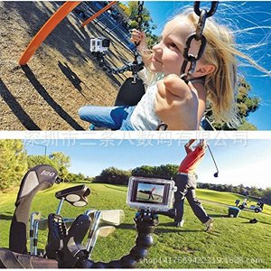 Action Cam Mount Flexible <b>Clamp</b> Bracket 7 Joint Snake Arm Shark <b>Clip</b> Quick Release For GoPro Hero4 3 Plus Xiaomi Yi 4K - Product Image 5