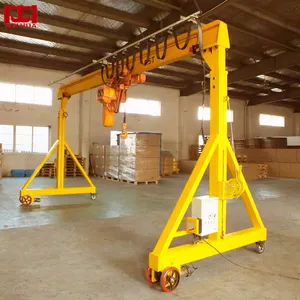 Portable Mobile Small Mini Goliath Frame Crane 3tonne 7.5tonne Gantry Crane Workshop Using