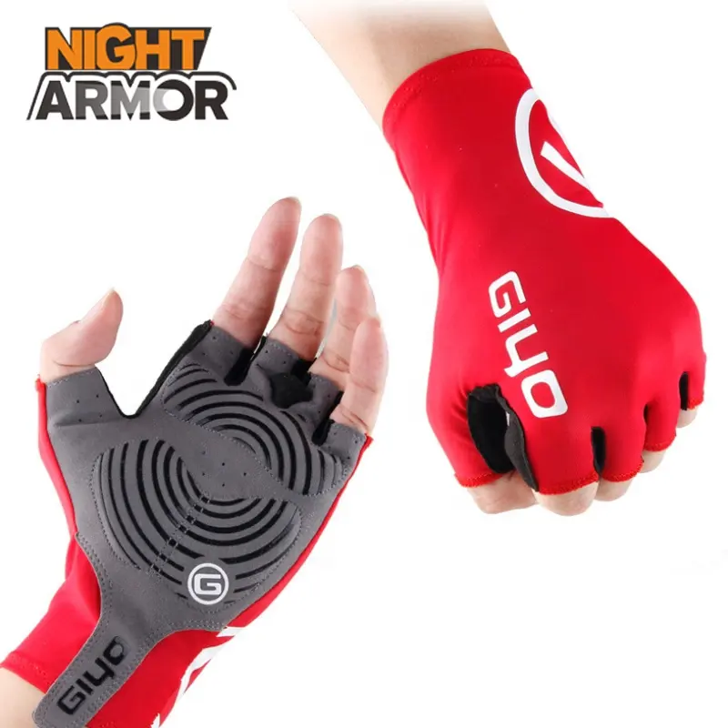 GIYO нарушая Ветер летом езда на велосипеде перчатки, перчатки на пол пальца для велоспорта с открытыми пальцами S-02