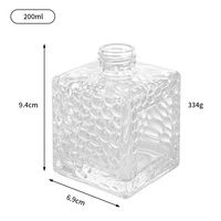 Diffuseur d'arômes en verre blanc brillant personnalisé en forme de cube d'eau gaufré