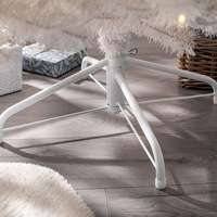 Sapins de Noël artificiels de qualité supérieure en PVC luxueux avec branches moelleuses et support métallique robuste pour la décoration de la maison et des fêtes