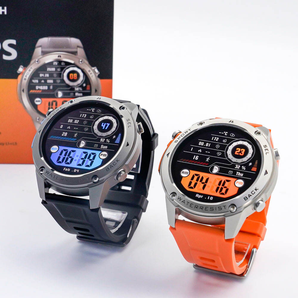 2026 DM56 Smart Watch Men 1.43inch Amoled Screen 5ATM Deep Waterproof Outdoor Compass GPS Altitude Sport Reloj Smartwatch