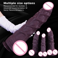 Dildo anal extra large en silicone épais, réaliste, en forme de hippocampe, pour hommes et femmes, pour la masturbation et l'expansion de la chambre postérieure