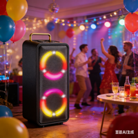 Altavoz Portátil Karaoke con Subwoofer de 6.5 Pulgadas, Bluetooth, para Exteriores, con Micrófono, 1000W, de Alta Calidad y Altamente Recomendado