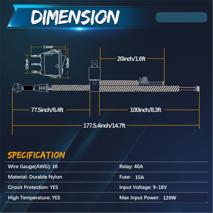 Ô Tô Điện Dây Nịt Dây Điện Dây Nịt Lắp Ráp RV LED Khai Thác ATV Phụ Tùng Phụ Kiện - Product Image 3
