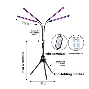 Lampe de culture LED à spectre complet sur trépied USB <span class=keywords><strong>pour</strong></span> hydroponie, ampoule <span class=keywords><strong>pour</strong></span> plantes <span class=keywords><strong>d</strong></span>'<span class=keywords><strong>intérieur</strong></span>, serre, légumes et fleurs (Phytolampe) - Product Image 5