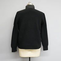 Veste matelassée à manches tricotées noire personnalisée pour hommes, manteau en duvet d'usine tricoté pour femmes