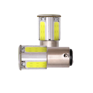 슈퍼 밝은 다채로운 COB LED 단일 두 접촉 자동차 Led 방향 지시등 램프 1156 자동 빨강 녹색 백색 다이오드 브레이크 램프 DC 12V - Product Image 5