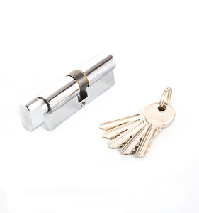 Cilindro de cerradura de aluminio con perilla para puerta de latón abierta única de alta calidad de 83mm - Product Image 3