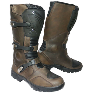 Bottes de moto pour homme ARCX Sports Biker Protector, hiver, antidérapantes, fermeture éclair courte, tissu extensible, marron rose - Product Image 1