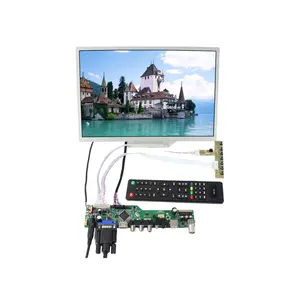 Placa controladora de TV con pantalla lcd, control remoto de 12,1 pulgadas, 1280x800, pantalla de elevación para publicidad