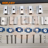 SOEASY Verstellbare Aluminium-Mittelklemme für Solarmodul-Montagesysteme für Dach & Boden für Solarstrukturen