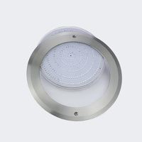 Lampu Kolam LED Ultra Tipis 8mm dengan Remote Control + Kontrol Saklar RGB 18W IP68 Resin Filled 316SS Lampu Bawah Air untuk Kolam Renang yang Dipasang di Dinding