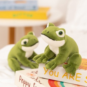 Peluche de Rana Sentada, Adorable Muñeco de Animal en Pose - Almohada Suave <span class=keywords><strong>para</strong></span> Abrazar <span class=keywords><strong>para</strong></span> Niños, <span class=keywords><strong>para</strong></span> <span class=keywords><strong>Dormir</strong></span> y Decoración de Guardería - Product Image 2