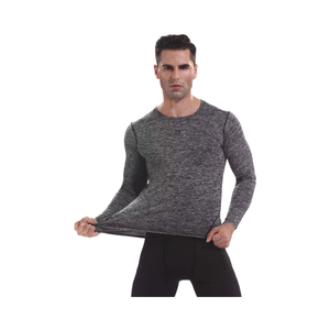 Sweat à capuche pour homme, coupe ajustée, automne, col brodé, respirant, manches longues, non doublé, motif à carreaux, tissu peigné, anti-boulochage - Product Image 1