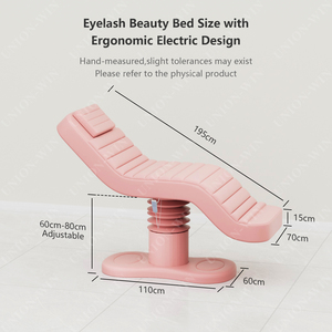 Muebles de Salón en Oferta, Mesa para Pestañas de Lujo con 3 Motores Eléctricos, Portátil, Ajustable, Cama de Masaje Facial para Cosmética y Belleza - Product Image 3