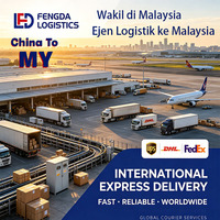 Entreprise de messagerie, agent transitaire DDP, expédition vers l'aéroport international de Kuala Lumpur, Malaisie, transit rapide