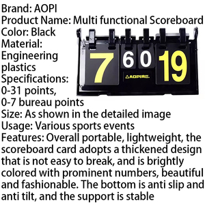 Tableau de score portable pour <span class=keywords><strong>football</strong></span>, basketball, volleyball, tennis, multifonctionnel - Product Image 5