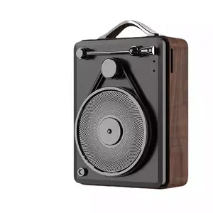 DW03 المحمولة مشغل الموسيقى البسيطة صندوق الصوت parlante portatil الرجعية boombox ايفي مضخم وعرة الرجعية اللاسلكية المتحدثون الخشب