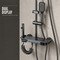Ensemble de douche à double étagère