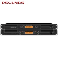 Amplificateur audio professionnel de classe D à faible consommation et bon prix, amplificateur de puissance 600W*2, format 1U pour une utilisation répandue